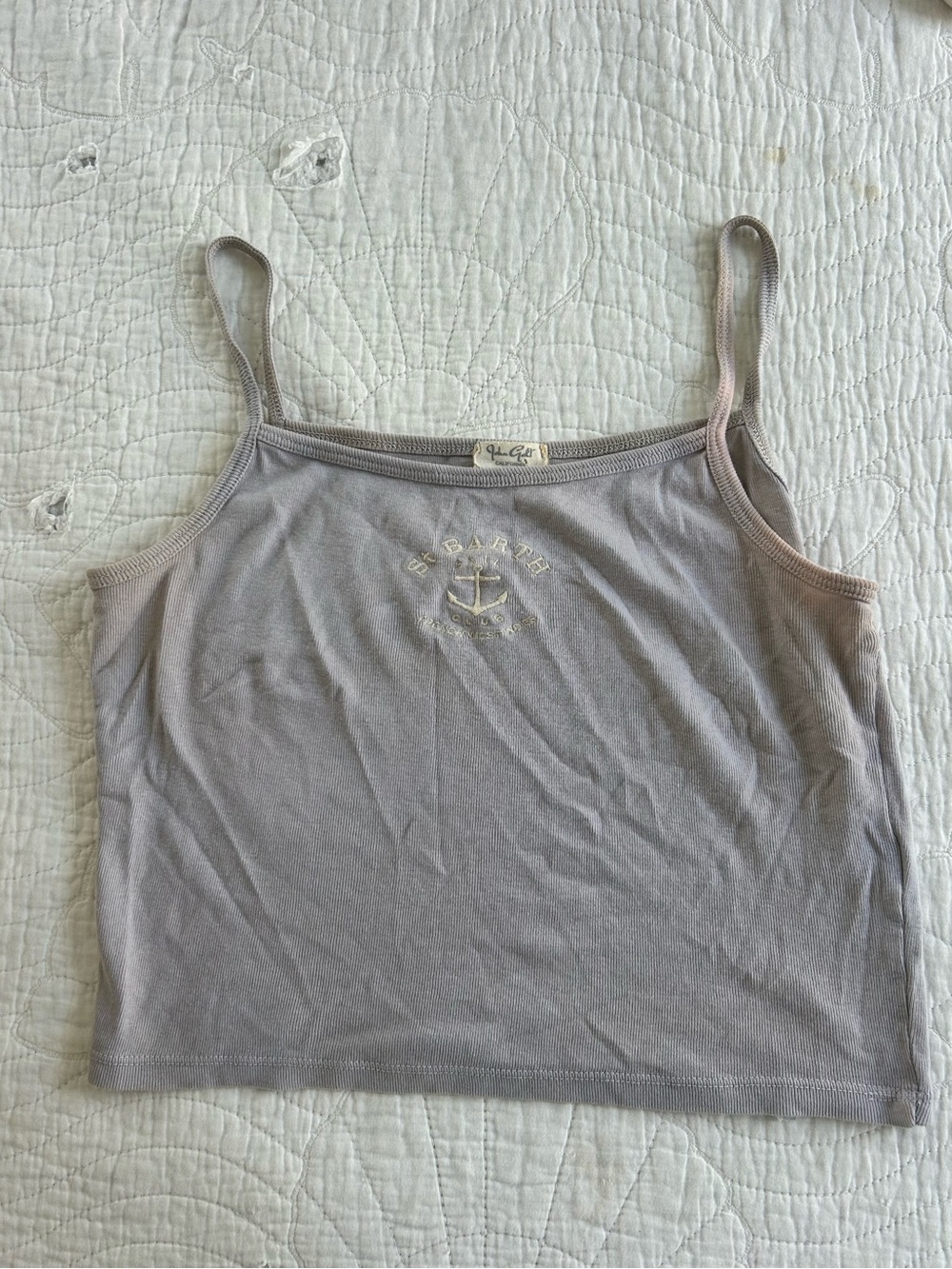 Brandy cropped lavender tank